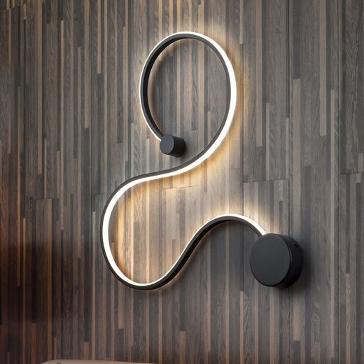 Grafos Black Steel Wall Lamp, 50x4x59cm