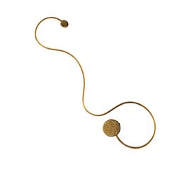 Wandlampe aus Stahl und Blattgold Grafos Dorado, 94x4x28cm