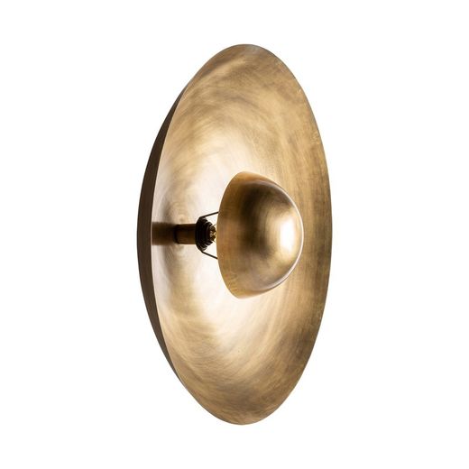 Aplique de hierro dorado, 70 x 27 x 70 cm | Cymbals