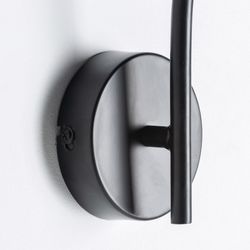 Χρυσό / Μαύρο Σιδερένιο Επιτοίχιο Φωτιστικό, 10x25x51cm