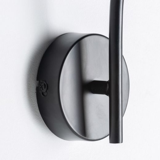 Χρυσό / Μαύρο Σιδερένιο Επιτοίχιο Φωτιστικό, 10x25x51cm