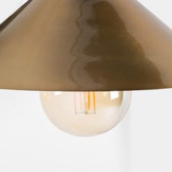 Guld/svart järnvägglampa, 30x33x33cm