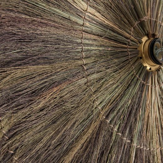 Καφέ Σιδερένιο Επιτοίχιο Φωτιστικό, 68x12x68cm