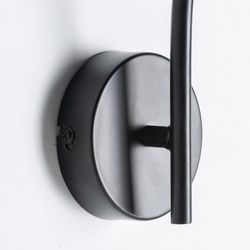 Lámpara de Pared de Hierro Negro, 73x30x21cm