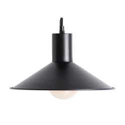 Lámpara de Pared de Hierro Negro, 73x30x21cm