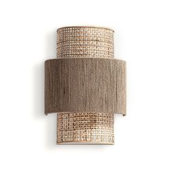 Wandleuchte aus Jute und Seil in Natur, 29 x 20 x 42 cm | Kaola