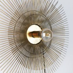 Væglampe af jern 61x61x20 cm