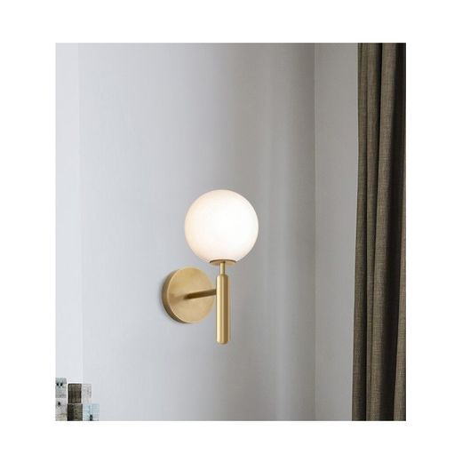 Gold/White Metal Portia Wall Lamp, 15x19x33