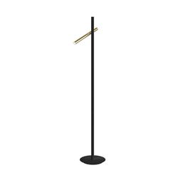 Metal Varas Gold / Black 2-light Led Floor Lamp, 41x30x167cm