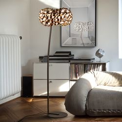 Narisa Rose Gold Plated Metal Floor Lamp with 5 lights, Ø47x167cm