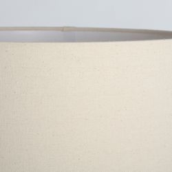 Lámpara de pie de cerámica en gris y beige 34 x 34 x 120 cm | Glaje