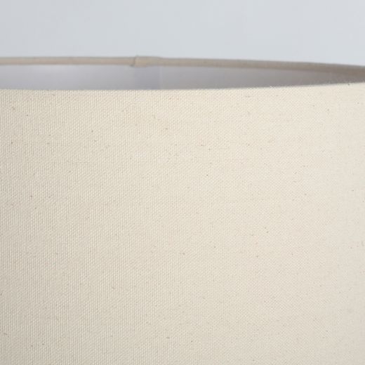 Lámpara de pie de cerámica en gris y beige 34 x 34 x 120 cm | Glaje