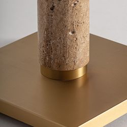 Beige ijzeren vloerlamp, 50 x 50 x 166 cm
