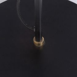 Schwarz/Goldene Stehlampe aus Eisen, 28x40x152cm