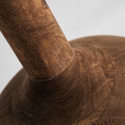 Φωτιστικό δαπέδου από ξύλο μάνγκο και γιούτα σε φυσικό και ανοιχτό καφέ, 35 x 35 x 192 cm | Gir