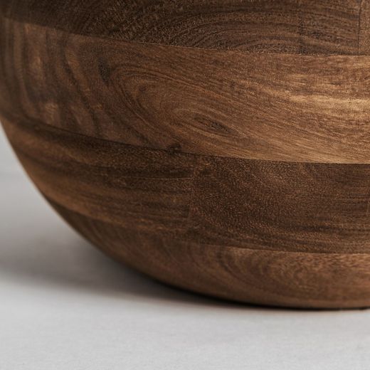 Φωτιστικό δαπέδου από ξύλο μάνγκο και γιούτα σε φυσικό και ανοιχτό καφέ, 35 x 35 x 192 cm | Gir