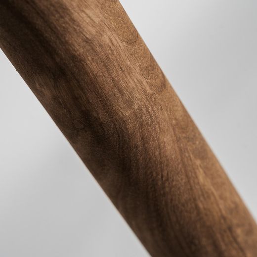 Golvlampa av mangoträ och jute i natur och ljusbrunt, 50 x 50 x 158 cm | Affe
