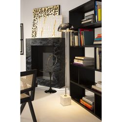 Stehlampe aus weißem Marmor und vernickeltem Metall, 30x15x150 cm