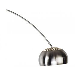 Staande lamp van metaal en marmer in wit, 180 x 38 x 214 cm | Ar