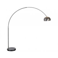 Metal and marble floor lamp in black, 180 x 38 x 214 cm | Ar