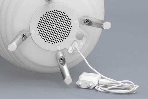 Lampadaire en polypropylène blanc avec Bluetooth, Ø31.7x56.3 cm