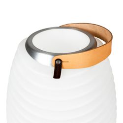 Lampadaire en polypropylène blanc avec Bluetooth, Ø31.7x56.3 cm