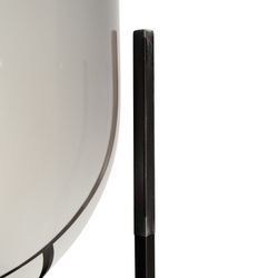 Gray glass floor lamp, 46x150 cm