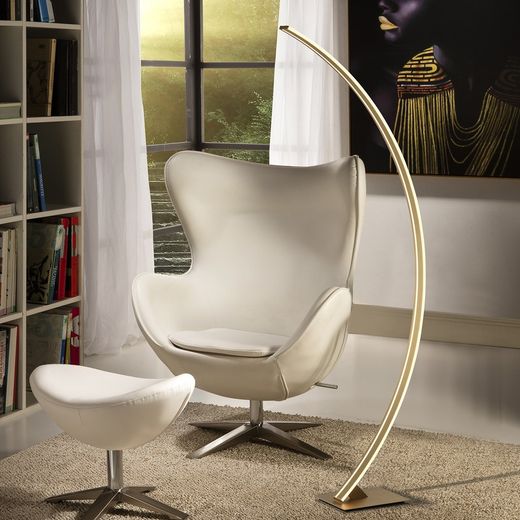 Lampadaire Arcus Or Led Métal, 20x62x150cm