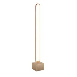 Led Metal Floor Lamp Colette Rose Gold, 18x18x147cm
