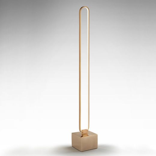 Led Metal Floor Lamp Colette Rose Gold, 18x18x147cm