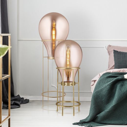 Stehleuchte mod. Hatann-smoky D40-H108