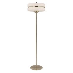 Golvlampa mod. Sarod- Vitt och guld D40 H156