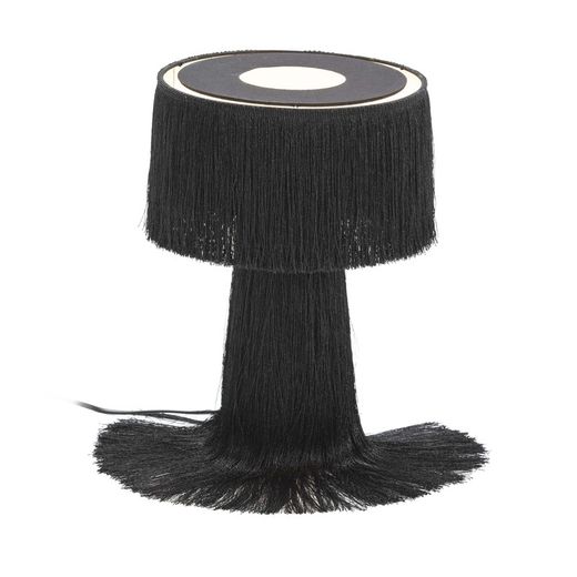 Lampe de table avec tissu noir, 25x25x38 cm