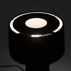 Lampe de table avec tissu noir, 25x25x38 cm