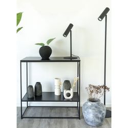 Lampe de table en acier noir, 20 x 20 x 47 cm | Paris