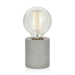 Lampe de table en ciment gris, 8 x 8 x 9 cm