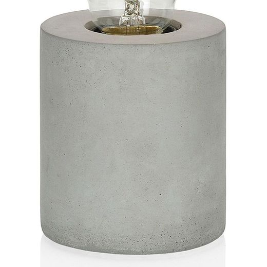 Lampe de table en ciment gris, 8 x 8 x 9 cm