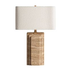 Lampe de table en fer beige, 42 x 25 x 67 cm