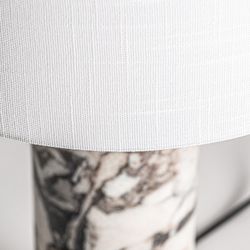 Lampada da tavolo in ferro bianco, 40 x 40 x 75 cm