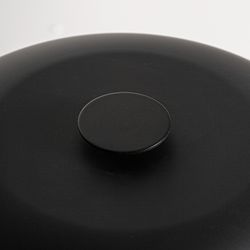 Lampe de table en fer noir, 30 x 30 x 40 cm