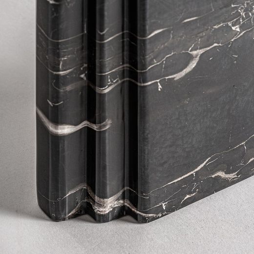 Lampe de table en fer noir, 42 x 25 x 68 cm