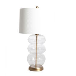 Lampe de table en fer transparent, 40 x 40 x 74 cm