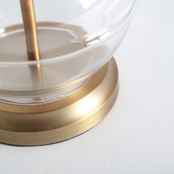 Lampe de table en fer transparent, 40 x 40 x 74 cm