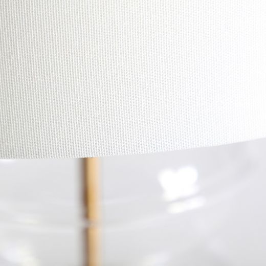 Lampe de table en fer transparent, 40 x 40 x 74 cm