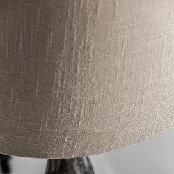 Mango wood table lamp in black, 36 x 36 x 70 cm