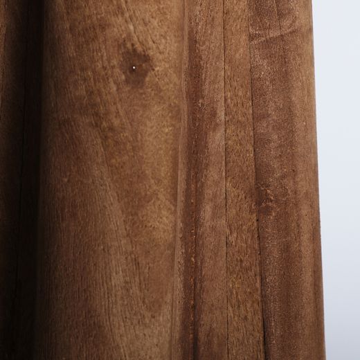 Lámpara de sobremesa de madera de mango y yute en marrón y beige, 40 x 40 x 67 cm | Keale