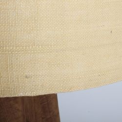 Lámpara de sobremesa de madera de mango y yute en marrón y beige, 40 x 40 x 67 cm | Keale