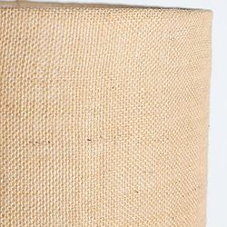 Lampe de table en bois de manguier et jute naturel et marron clair, 25 x 25 x 110 cm | Fille