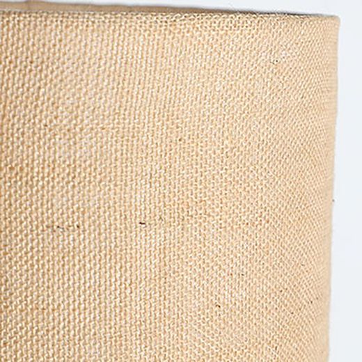 Lampe de table en bois de manguier et jute naturel et marron clair, 25 x 25 x 110 cm | Fille