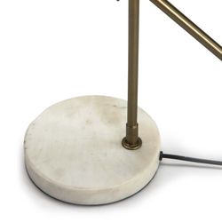 Lampe de table en marbre blanc, 66x16x75 cm